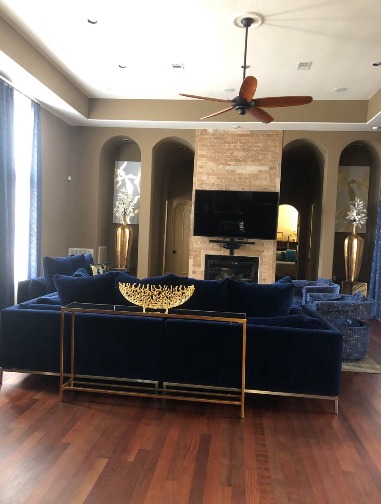 Living room in Galveston